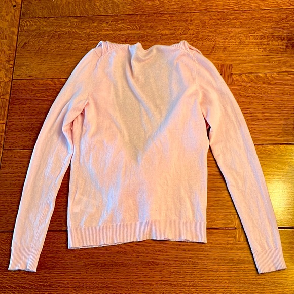 Like New 100% Cashmere Ruffled Cardigan Sweater (Brooks Brothers, Size S) - Picture 8 of 10